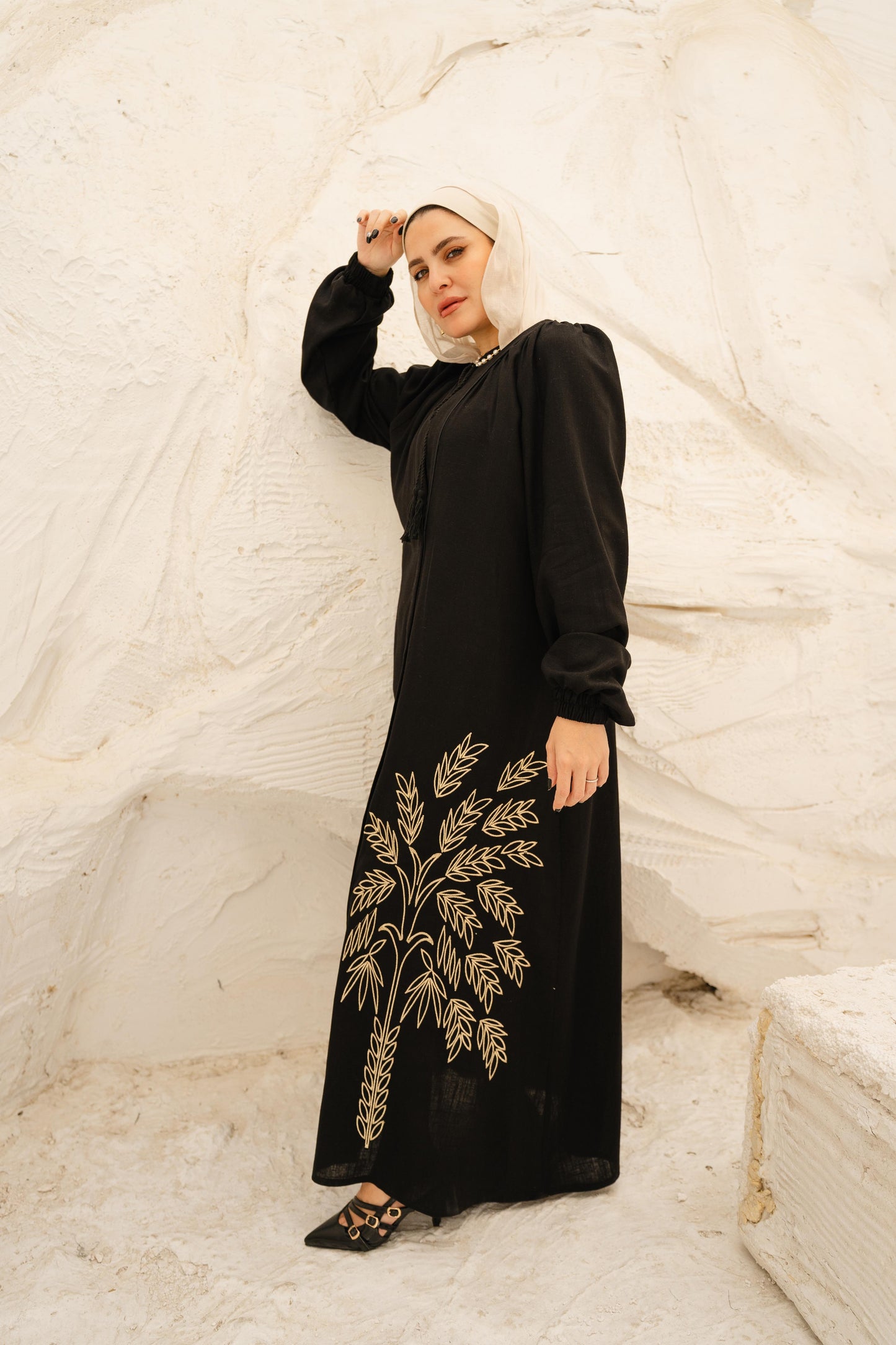 La Palma Dress — In Black