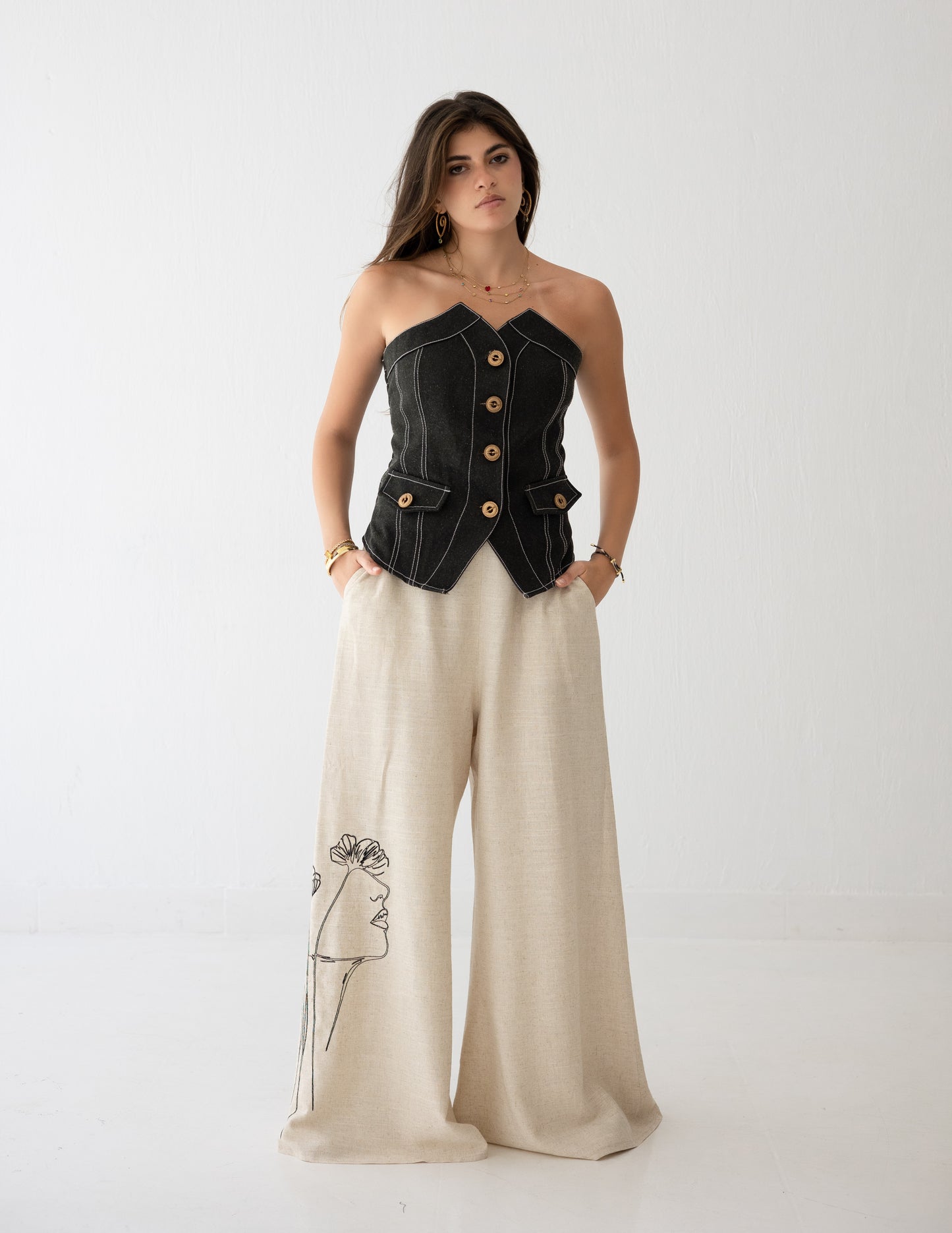 Beige Essence Pants