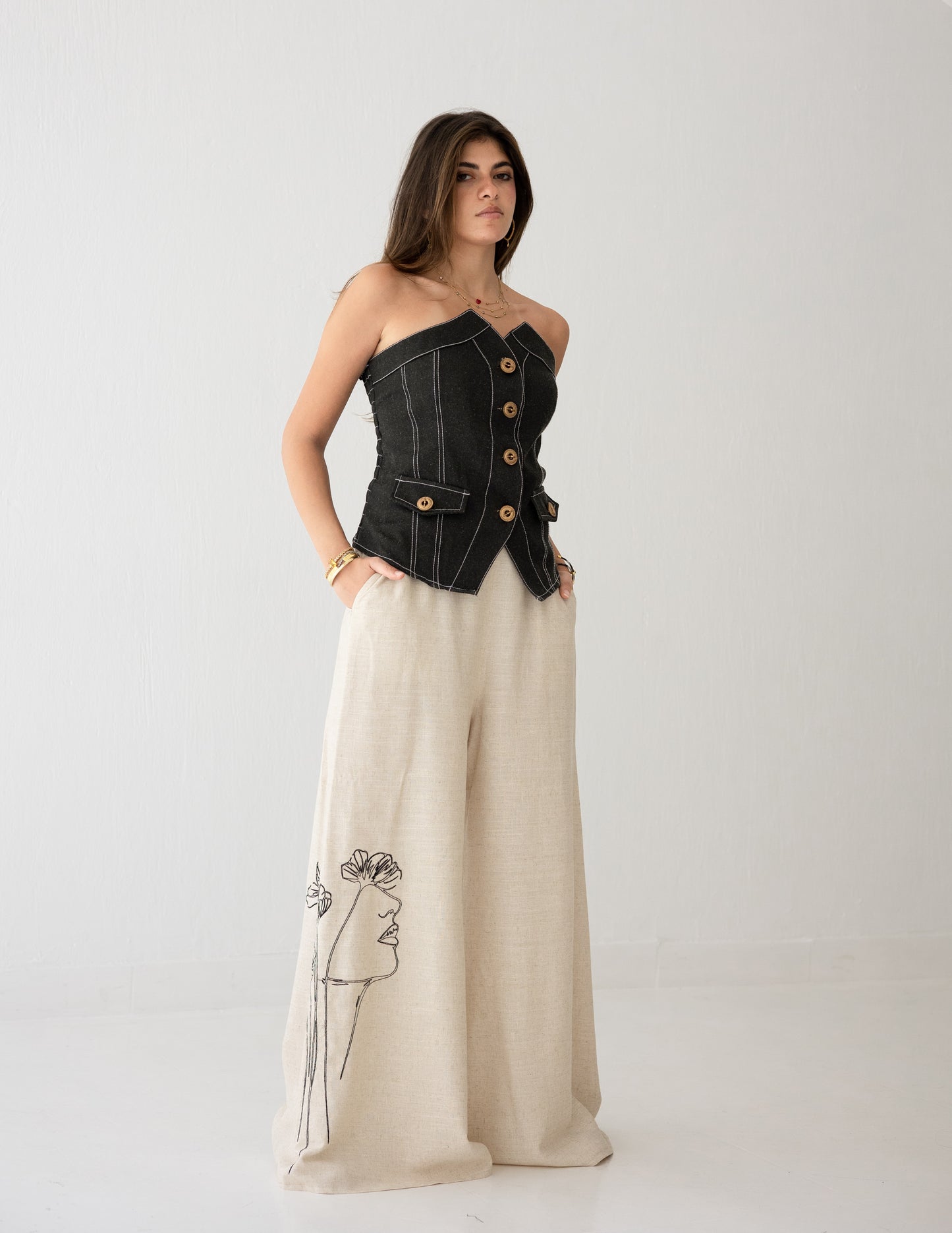 Beige Essence Pants