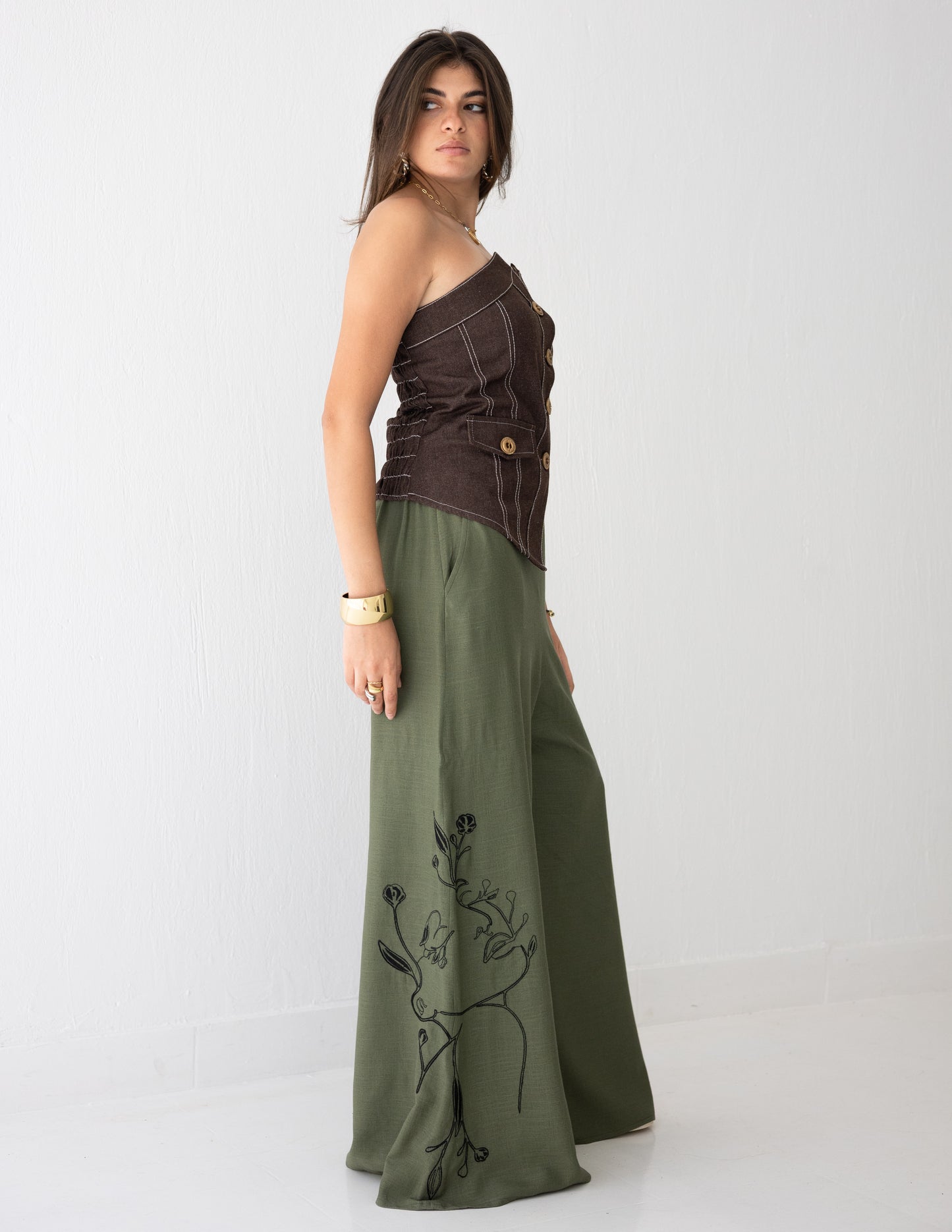 Olive Essence Pants