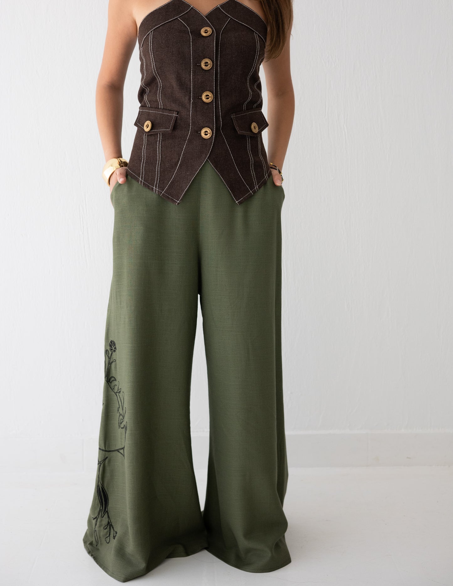 Olive Essence Pants