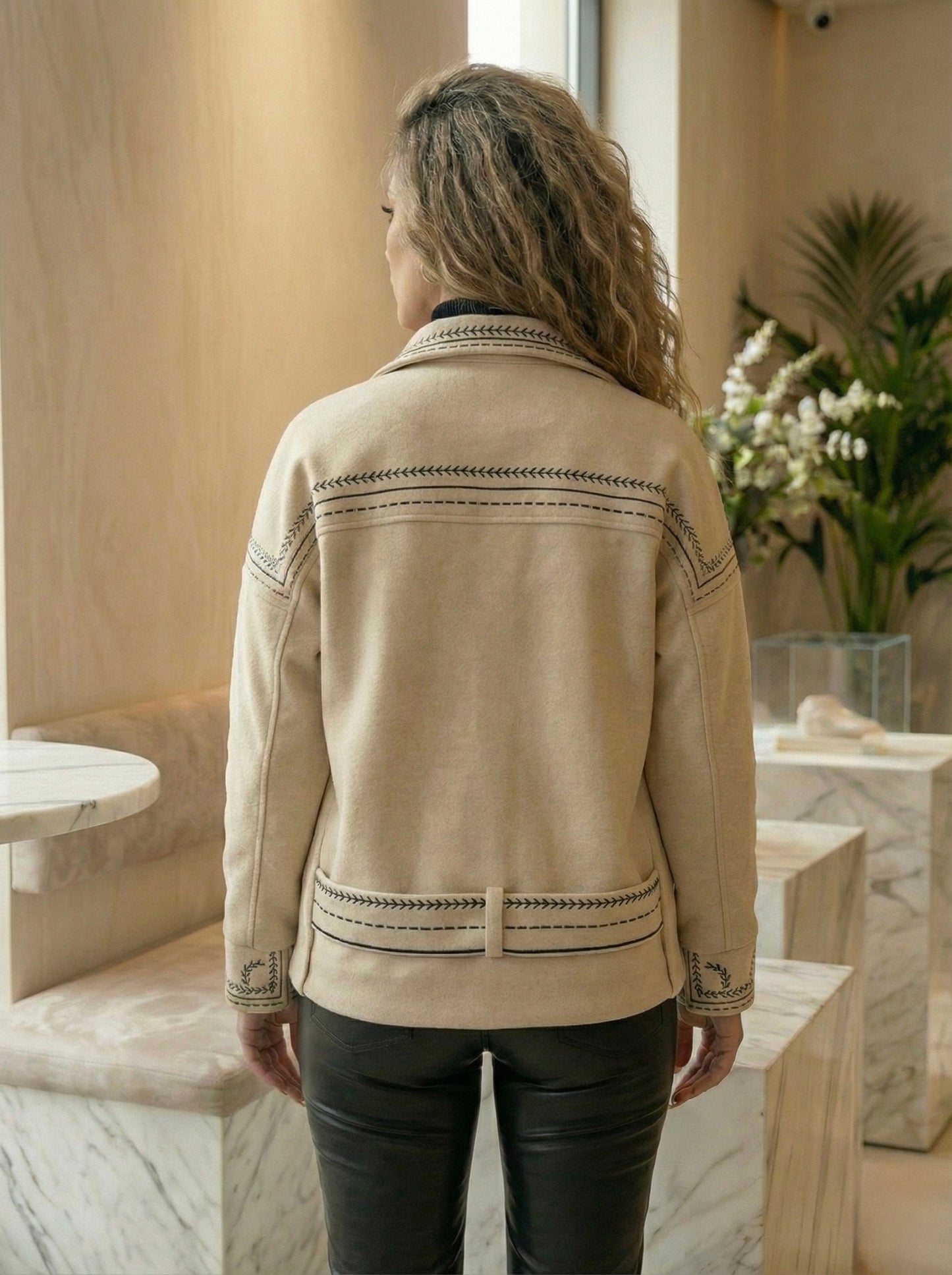 Embroider ease jacket