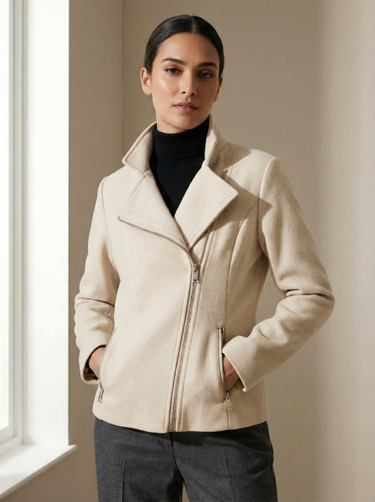 The edge zipped jacket