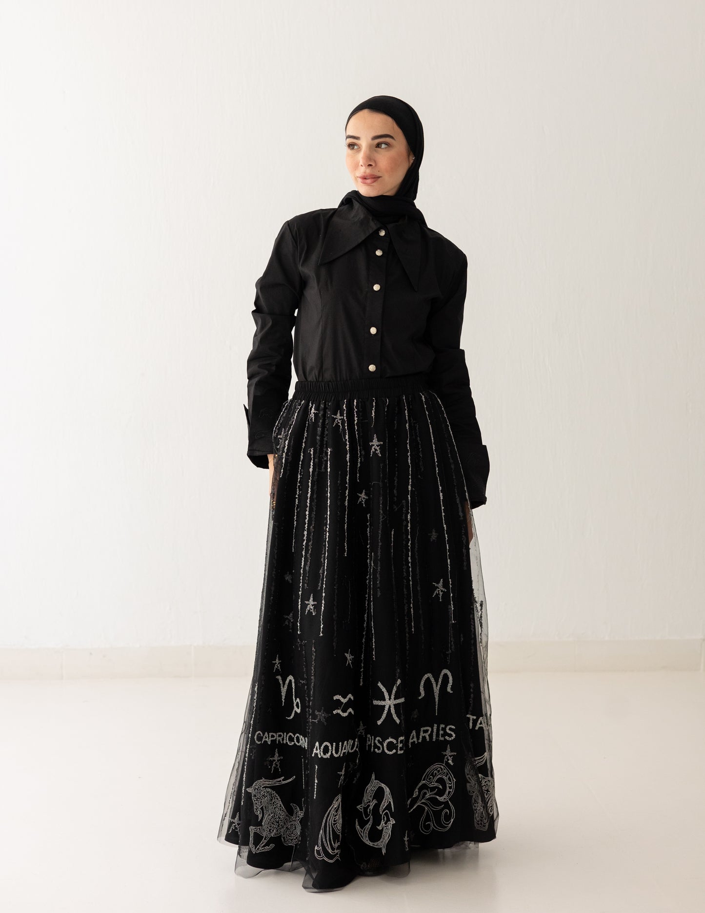 Celeste Noir Skirt