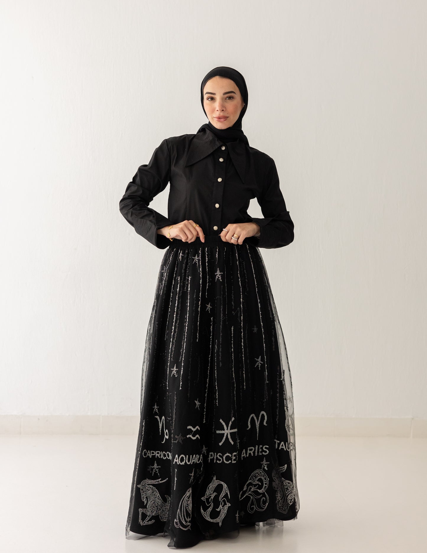 Celeste Noir Skirt