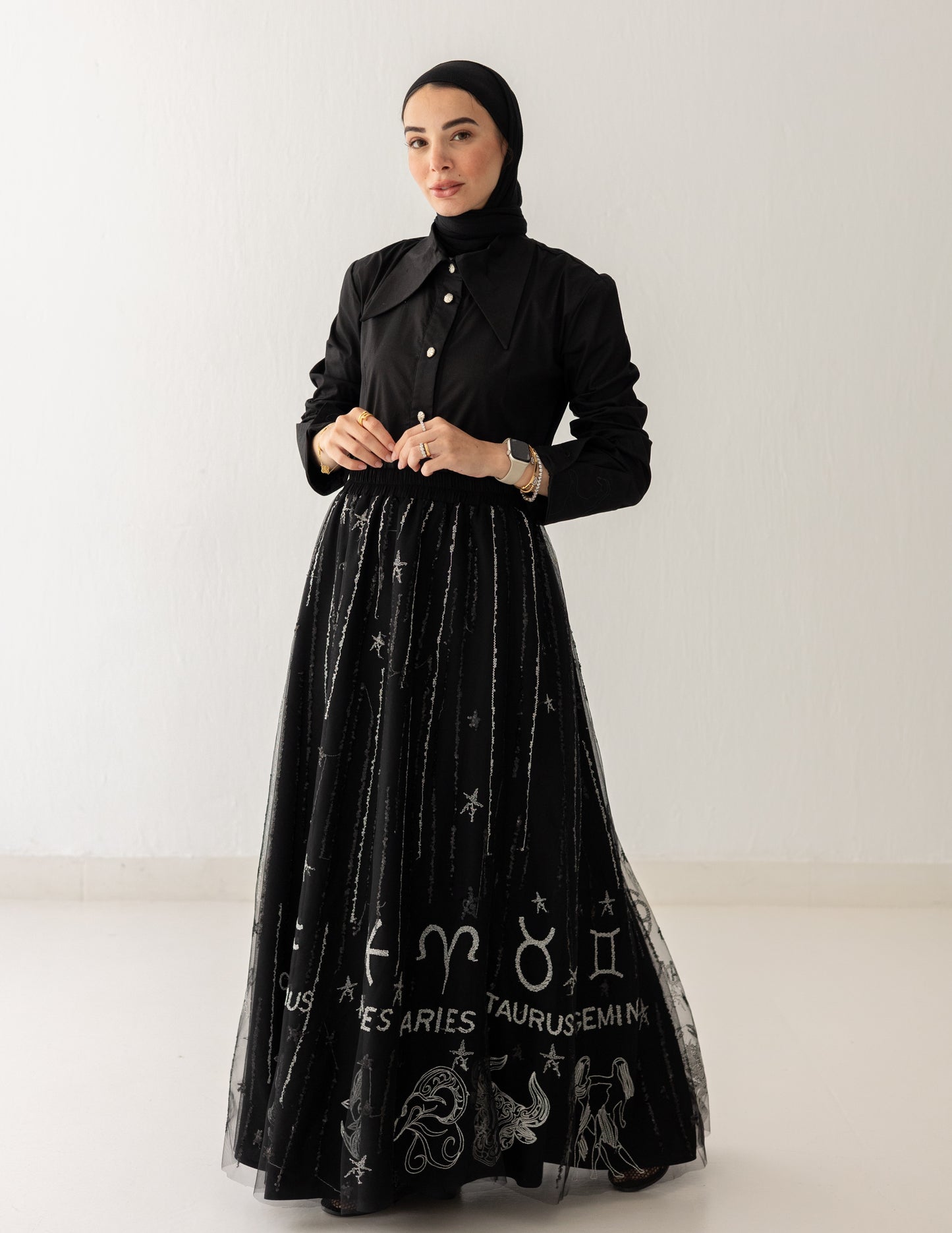 Celeste Noir Skirt