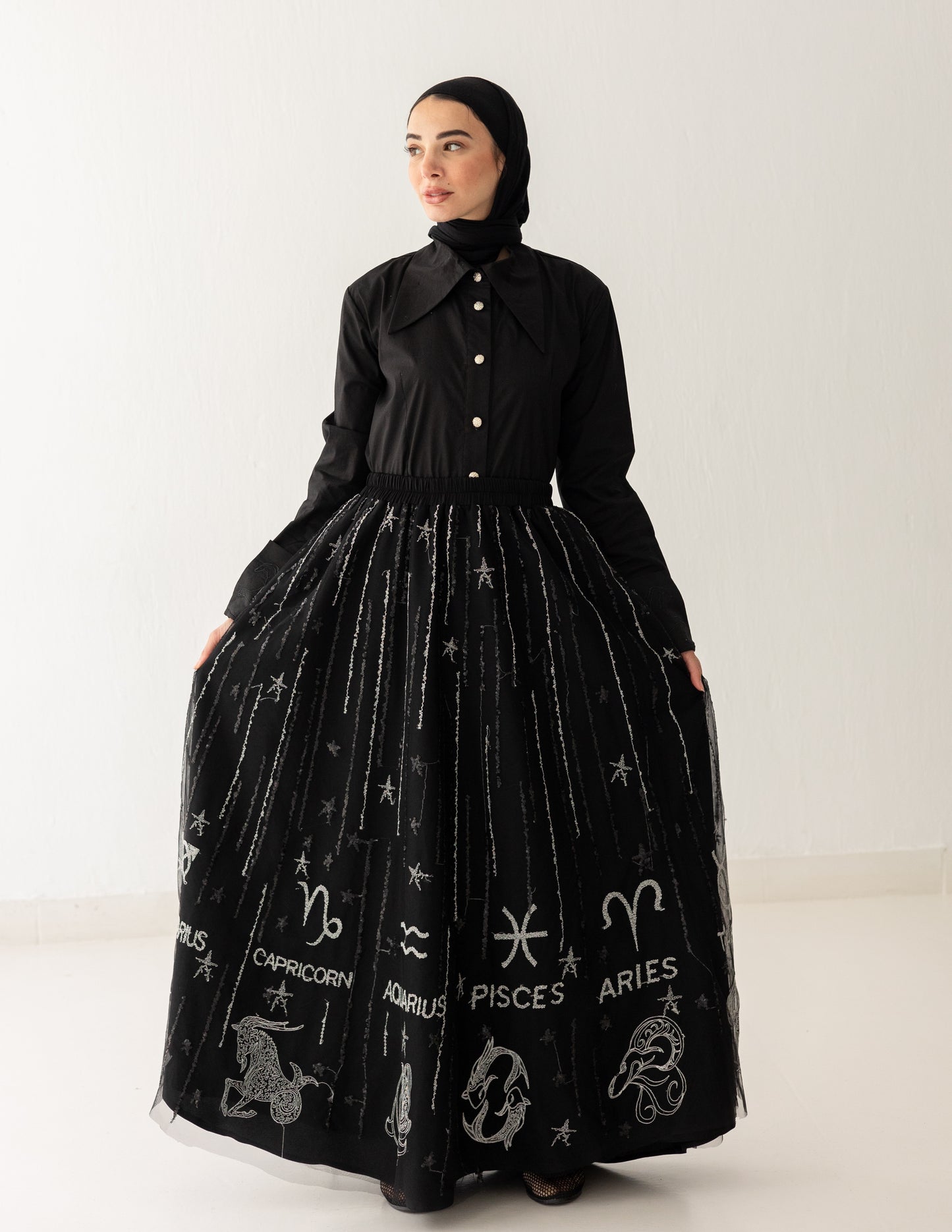Celeste Noir Skirt