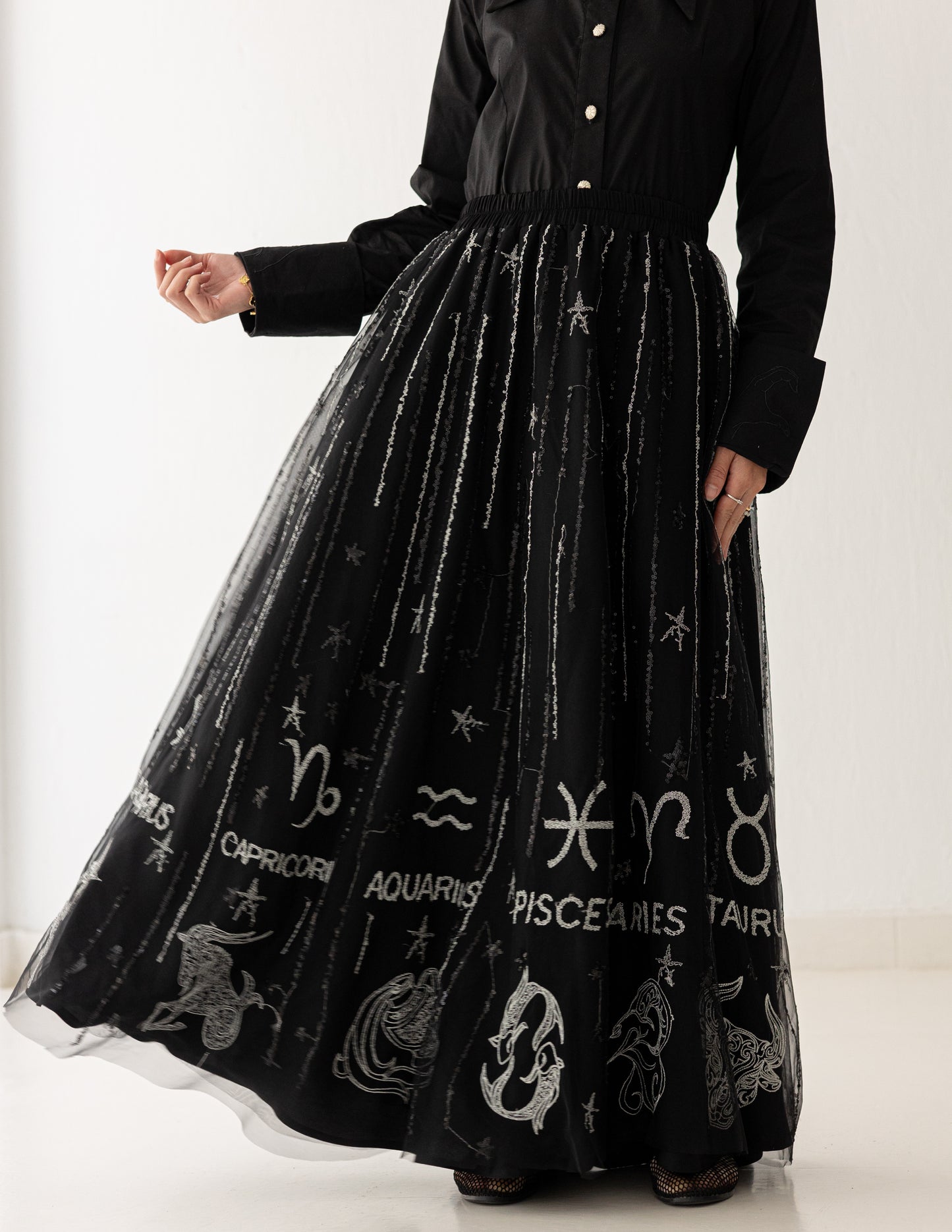 Celeste Noir Skirt