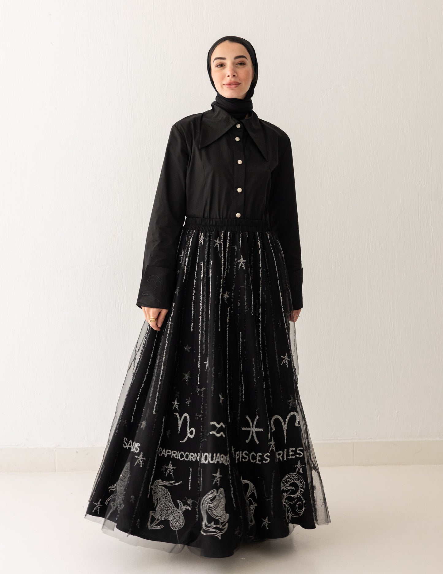Celeste Noir Skirt