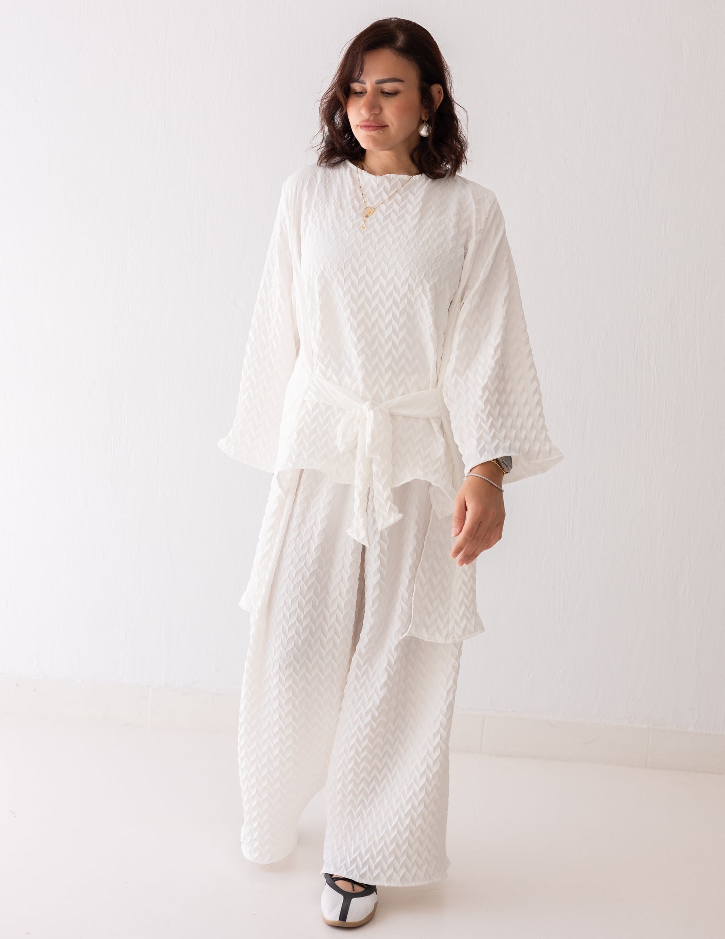 White Grain Jumpsuit