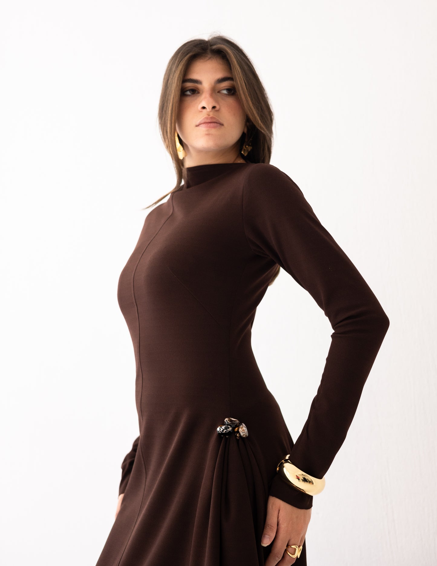 Serein Dress – Brown