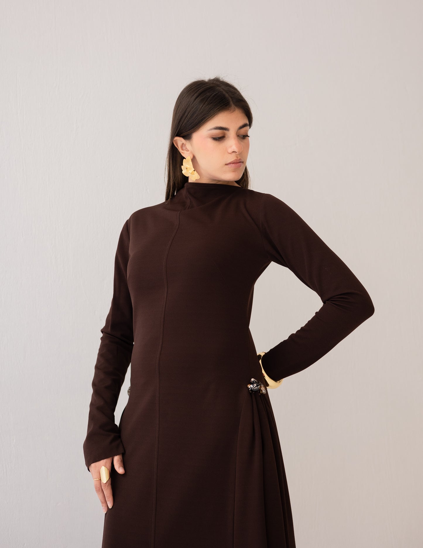 Serein Dress – Brown