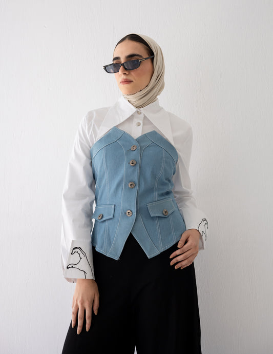 Skye Blue Corset