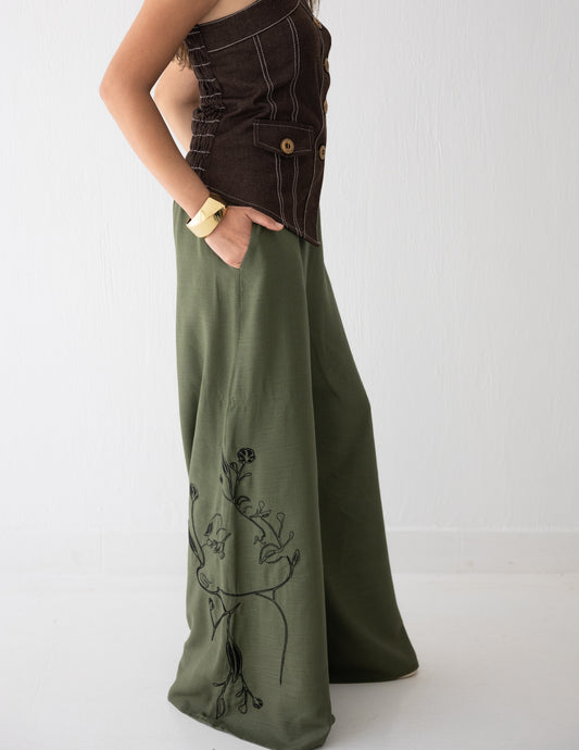 Olive Essence Pants